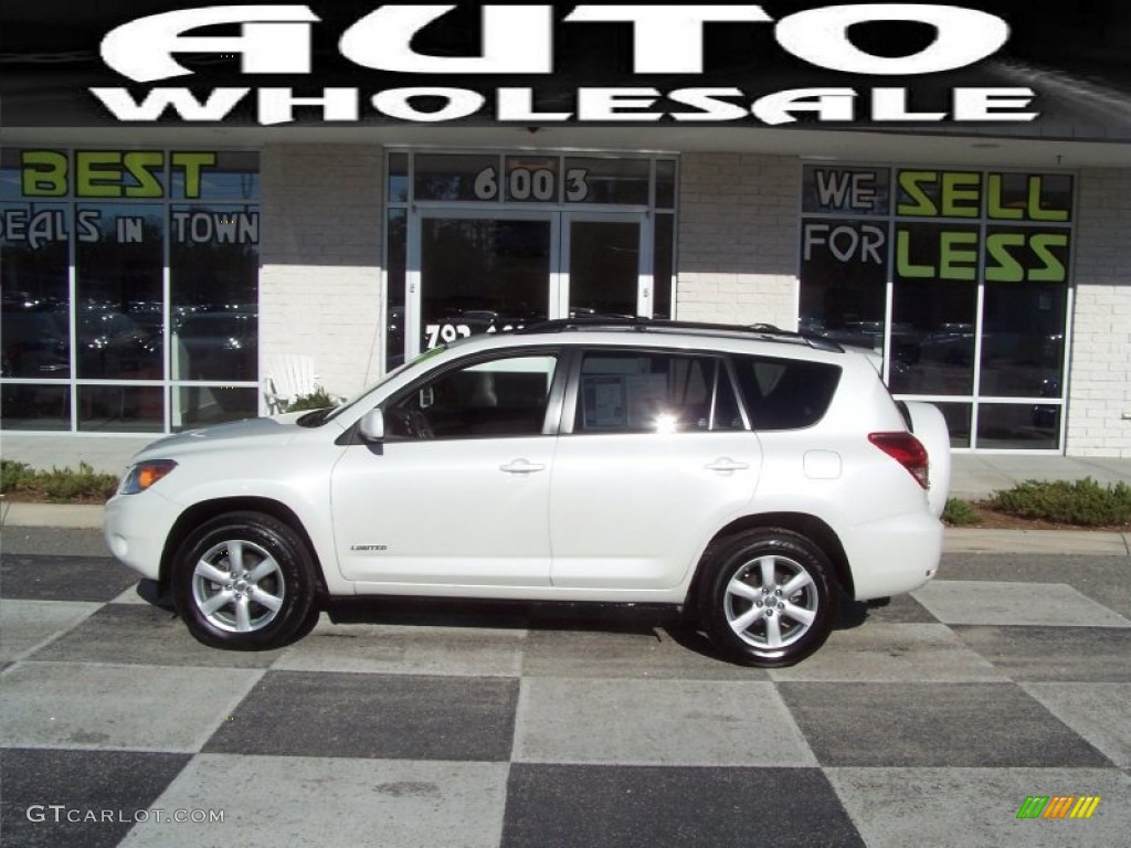 2008 RAV4 Limited - Blizzard Pearl White / Taupe photo #1
