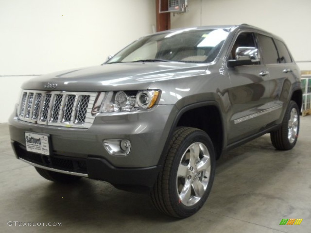 2012 Grand Cherokee Overland Summit 4x4 - Mineral Gray Metallic / New Saddle/Black photo #1