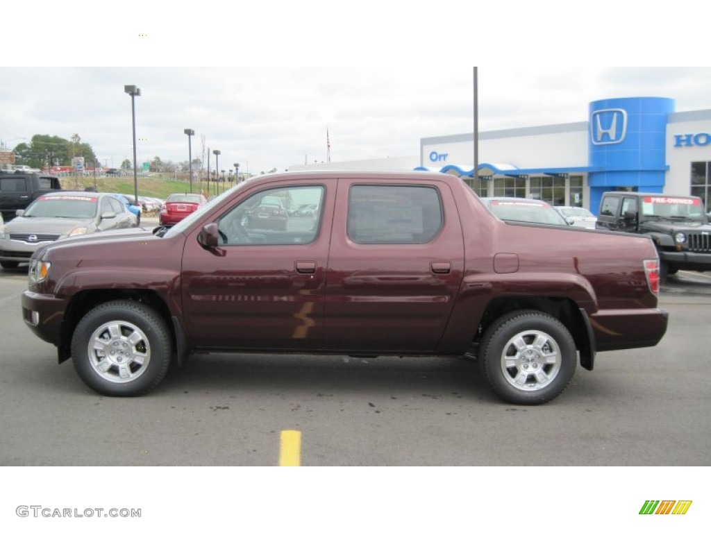 Dark Cherry Pearl II 2012 Honda Ridgeline RTS Exterior Photo #57463870