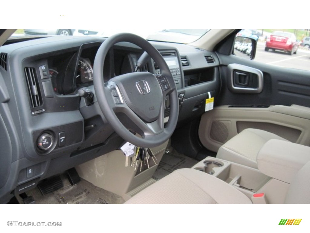 Beige Interior 2012 Honda Ridgeline RTS Photo #57463954