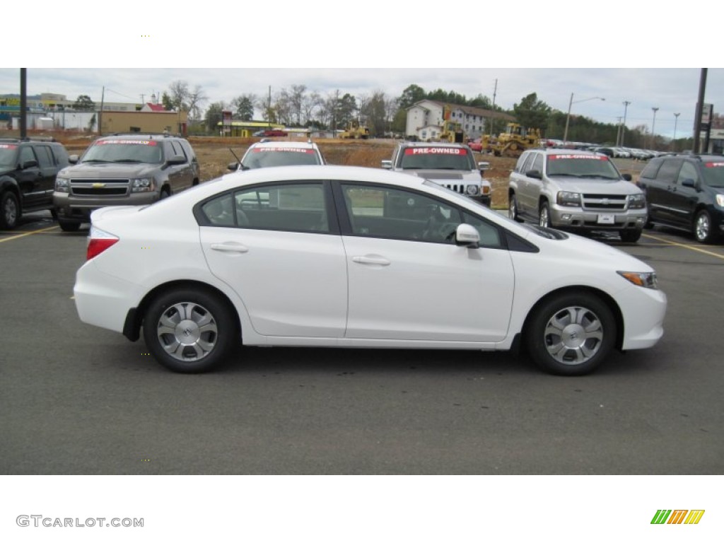 Taffeta White 2012 Honda Civic Hybrid Sedan Exterior Photo #57464122
