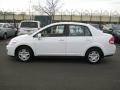 2010 Fresh Powder White Nissan Versa 1.8 S Sedan  photo #3