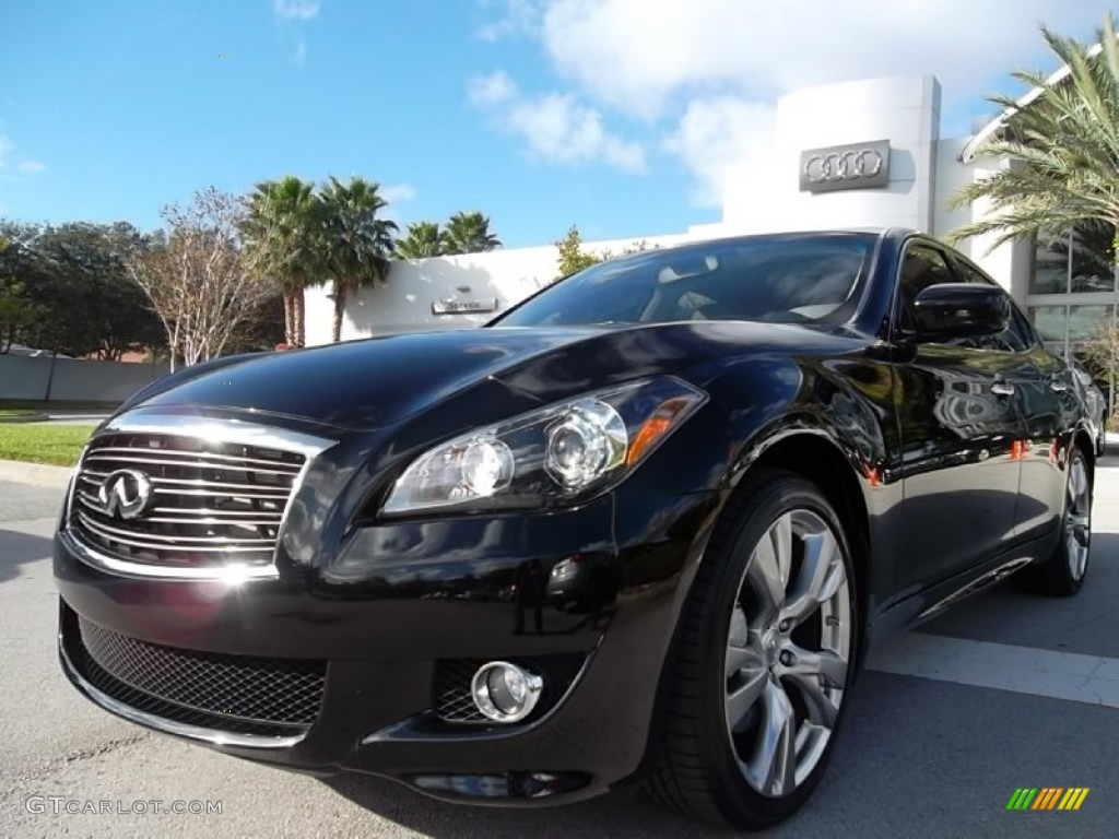 Black Obsidian 2011 Infiniti M 37 S Sedan Exterior Photo #57467290