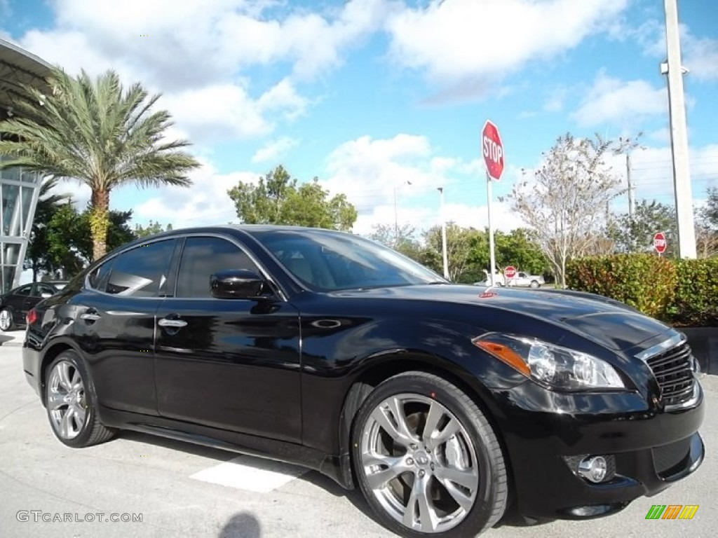 Black Obsidian 2011 Infiniti M 37 S Sedan Exterior Photo #57467389