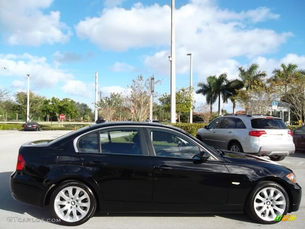 2007 3 Series 335xi Sedan - Jet Black / Black photo #12