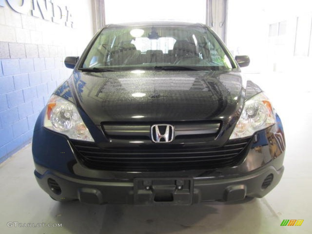 2009 CR-V LX 4WD - Crystal Black Pearl / Gray photo #5