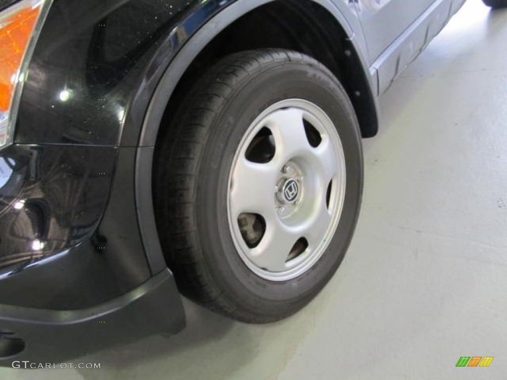 2009 CR-V LX 4WD - Crystal Black Pearl / Gray photo #6