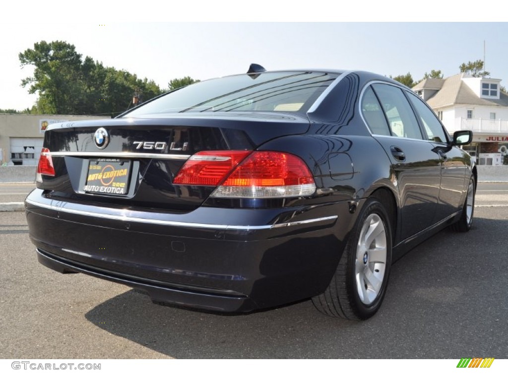 2006 7 Series 750Li Sedan - Monaco Blue Metallic / Dark Beige/Beige III photo #3