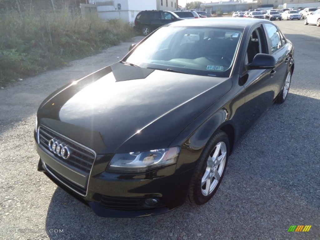 2009 A4 2.0T Premium quattro Sedan - Brilliant Black / Black photo #2
