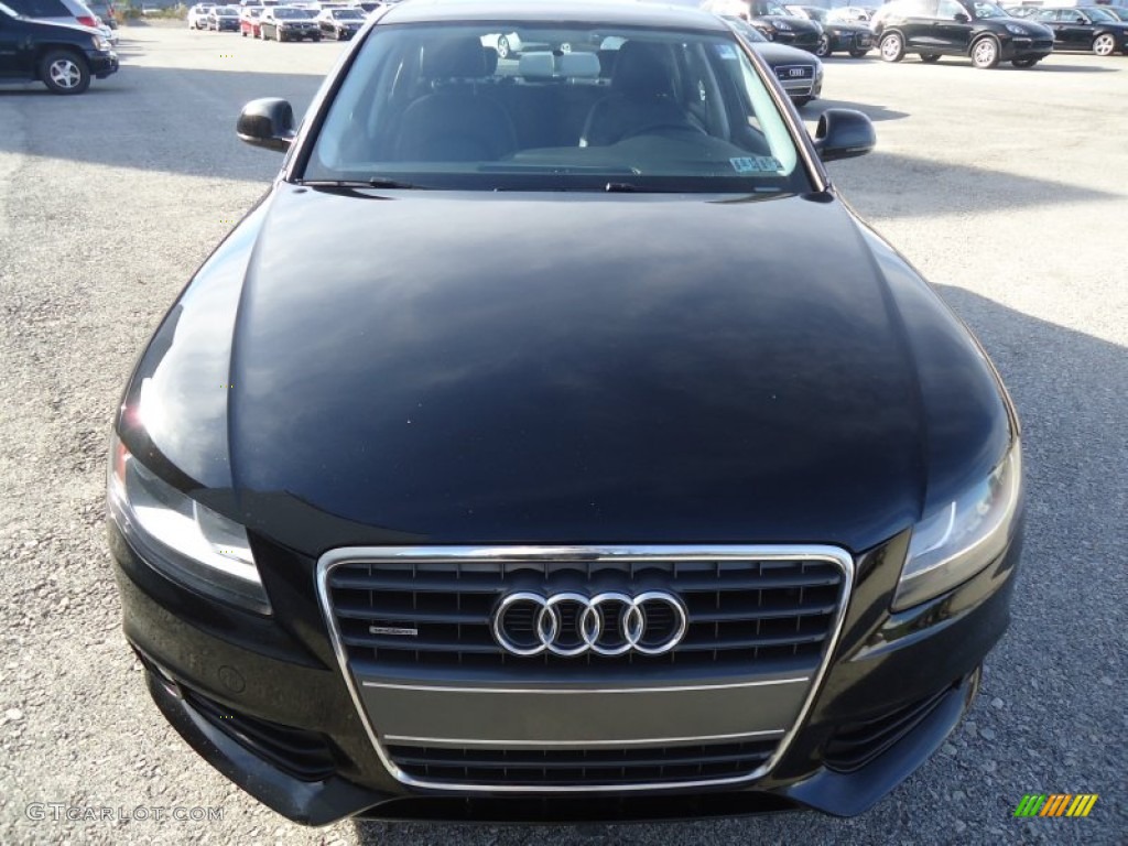 2009 A4 2.0T Premium quattro Sedan - Brilliant Black / Black photo #3