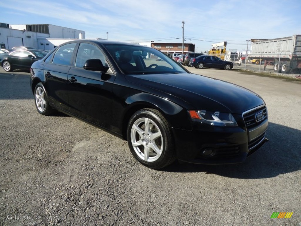 2009 A4 2.0T Premium quattro Sedan - Brilliant Black / Black photo #5