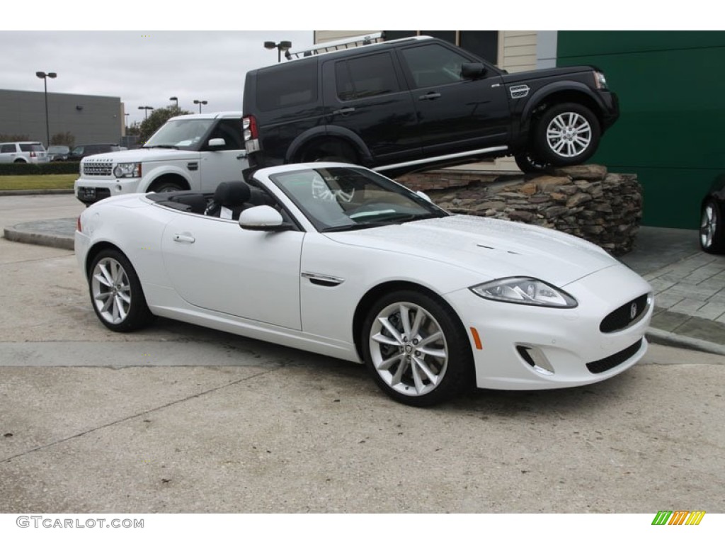 2012 XK XKR Convertible - Polaris White / Warm Charcoal/Warm Charcoal photo #2