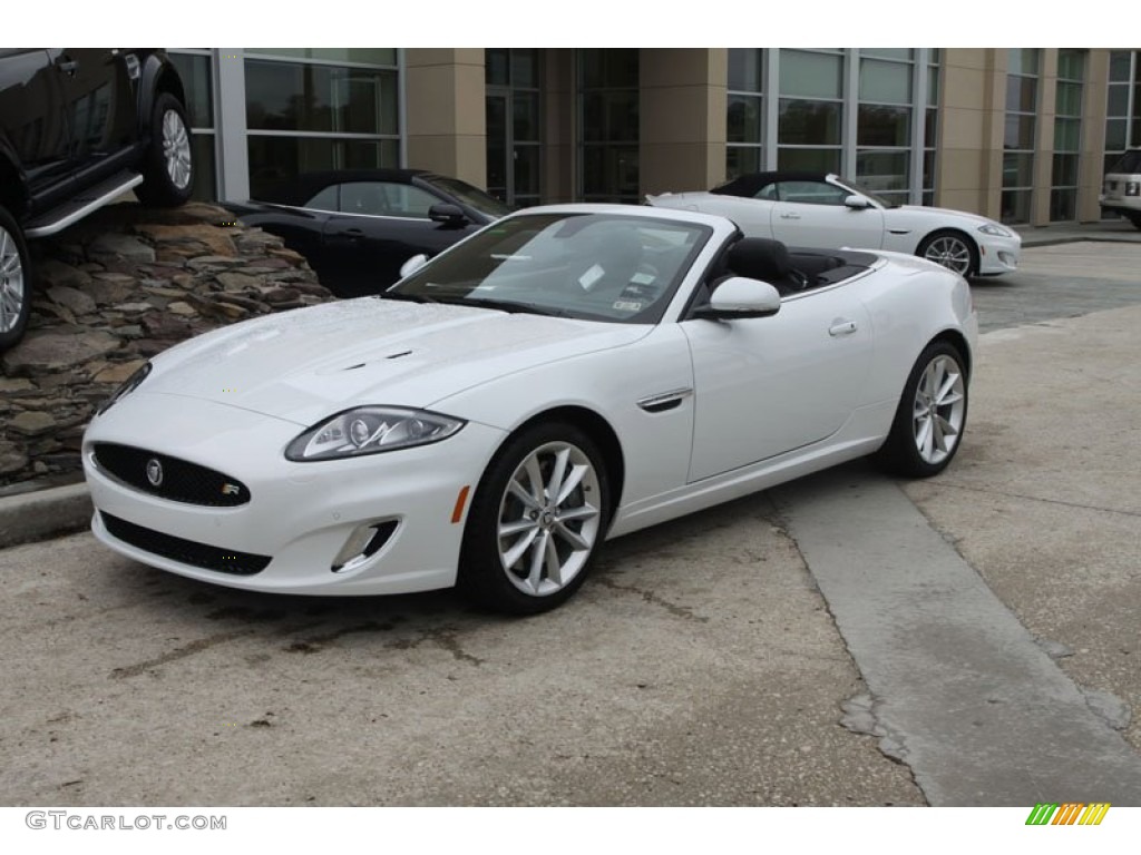 Polaris White 2012 Jaguar XK XKR Convertible Exterior Photo #57470901