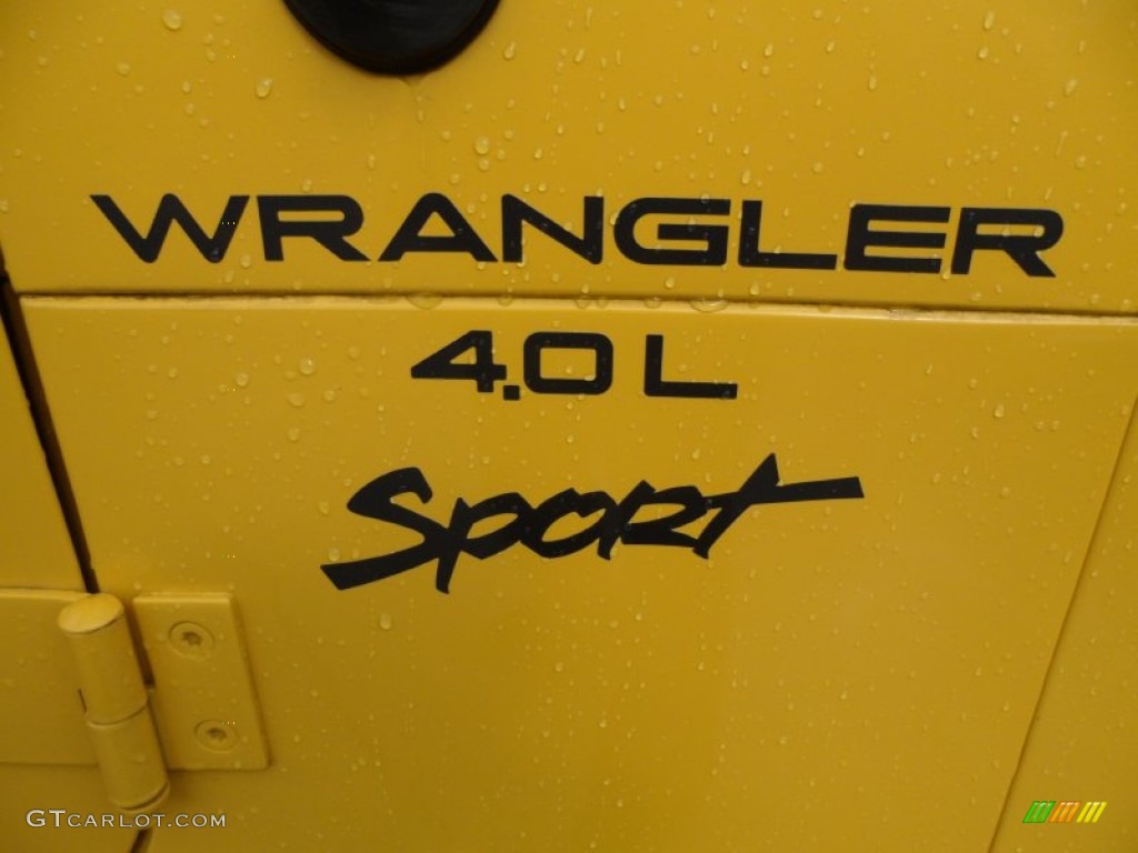 2000 Jeep Wrangler Sport 4x4 Marks and Logos Photo #57472459