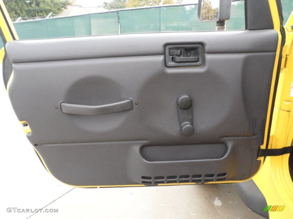 2000 Wrangler Sport 4x4 - Solar Yellow / Agate photo #29