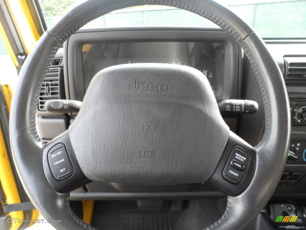 2000 Wrangler Sport 4x4 - Solar Yellow / Agate photo #38
