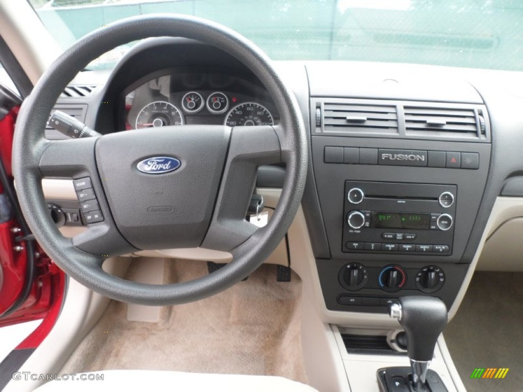 2008 Fusion S - Redfire Metallic / Medium Light Stone photo #38