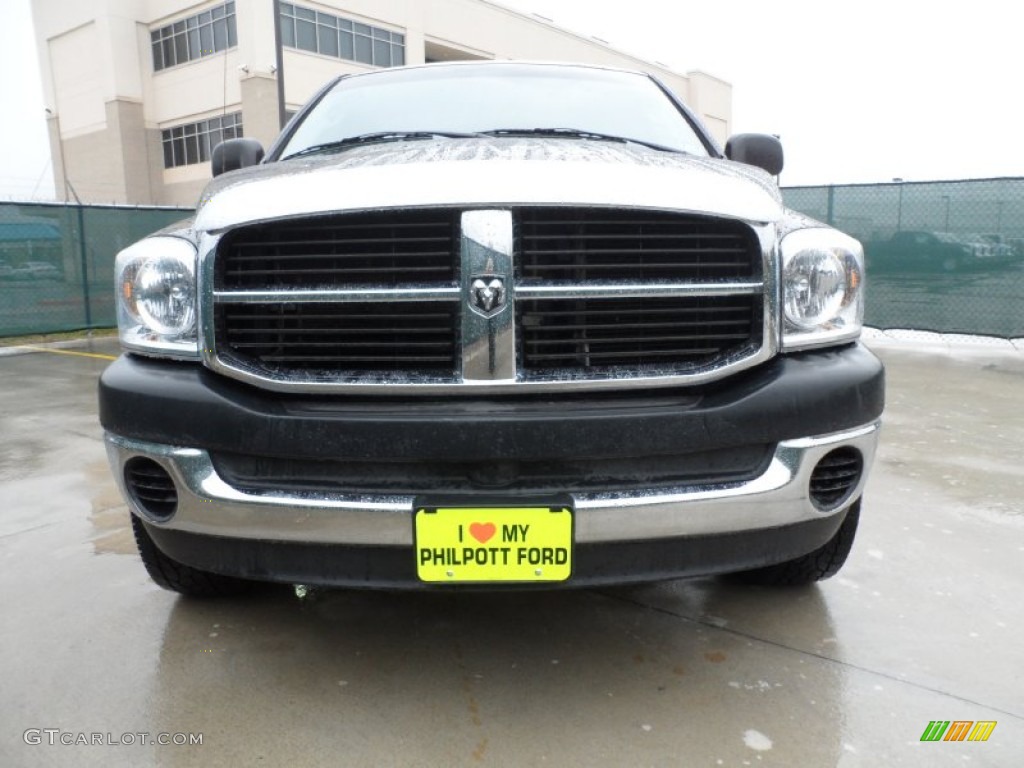 2007 Ram 1500 ST Regular Cab 4x4 - Brilliant Black Crystal Pearl / Medium Slate Gray photo #9