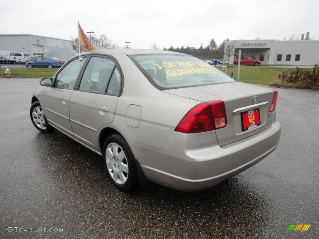 2001 Civic EX Sedan - Titanium Metallic / Beige photo #10