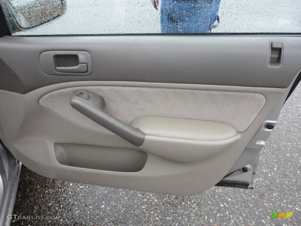 2001 Honda Civic EX Sedan Beige Door Panel Photo #57476209