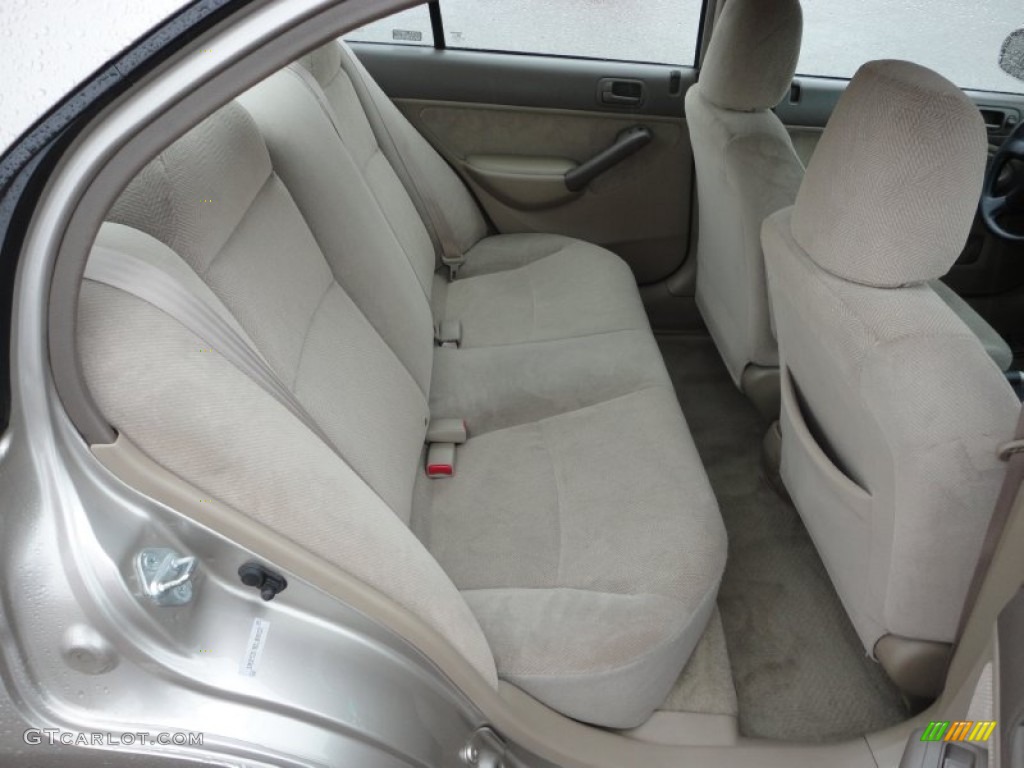 2001 Civic EX Sedan - Titanium Metallic / Beige photo #21