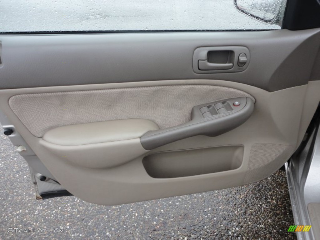 2001 Honda Civic EX Sedan Beige Door Panel Photo #57476230
