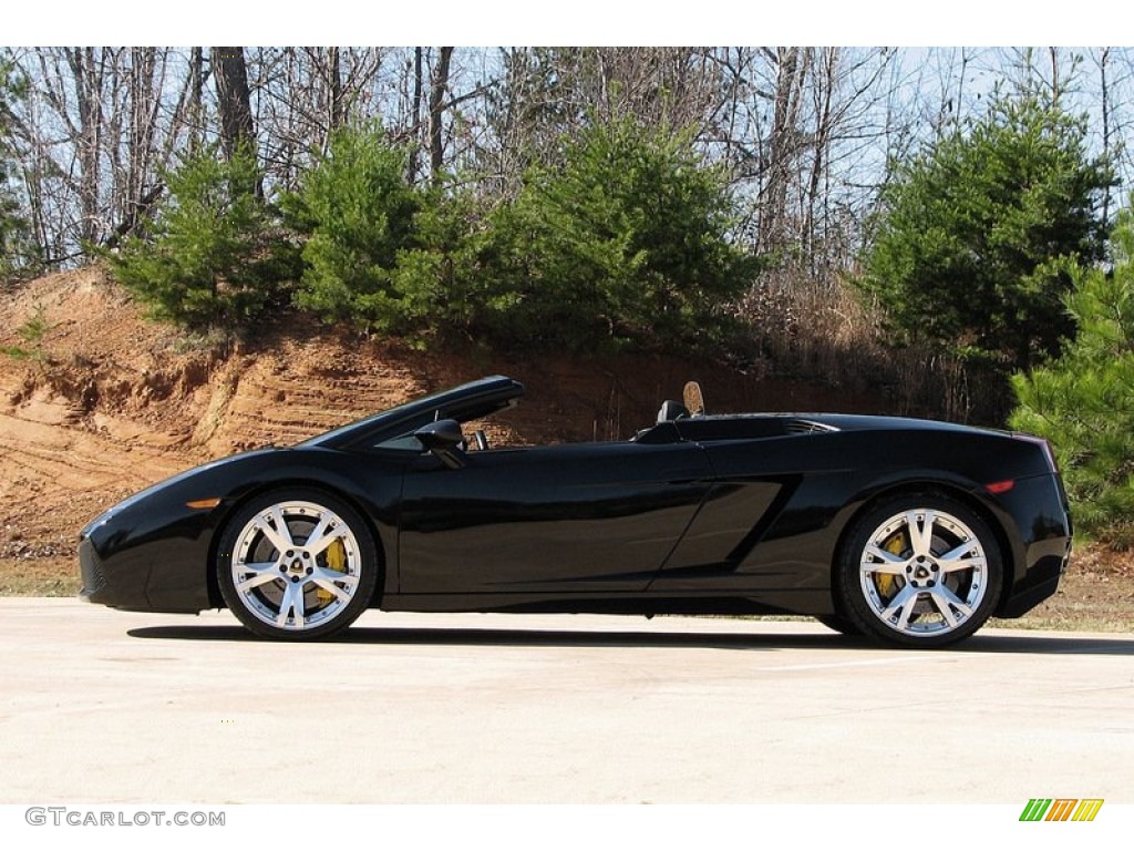 Nero Noctis (Black) 2007 Lamborghini Gallardo Spyder Exterior Photo #57476233