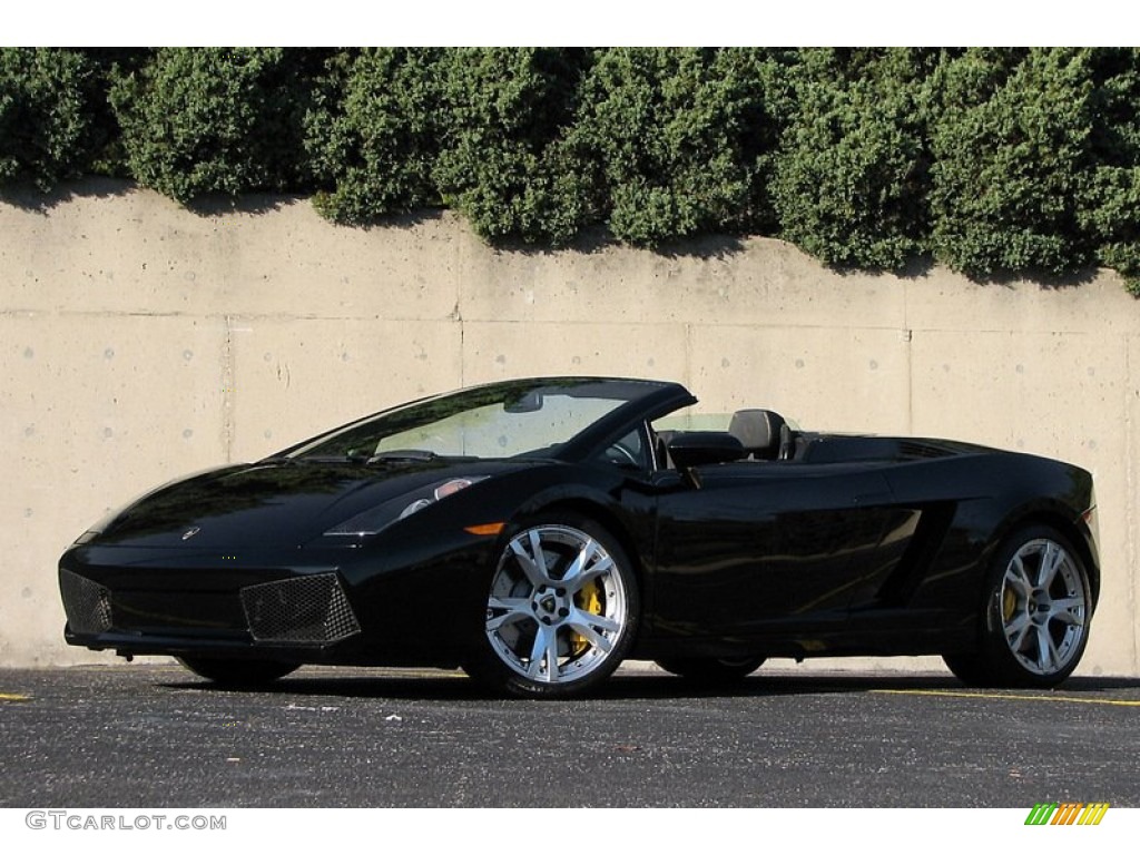 Nero Noctis (Black) 2007 Lamborghini Gallardo Spyder Exterior Photo #57476242