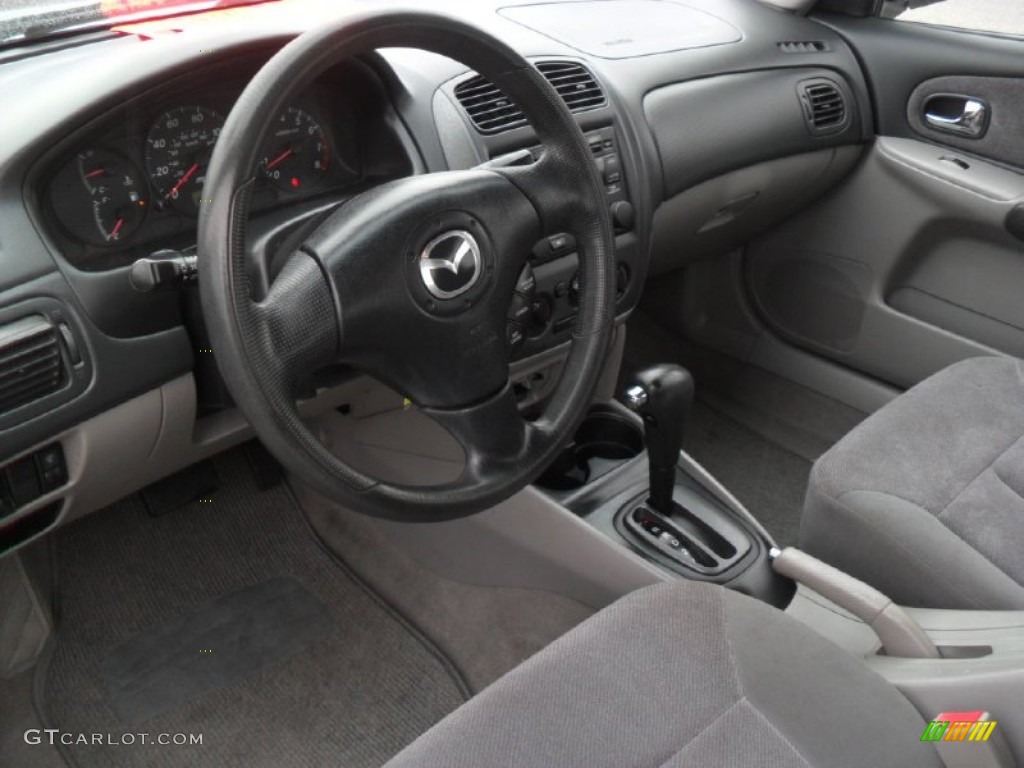 Gray Interior 2002 Mazda Protege LX Photo #57477757