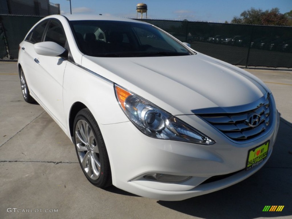 2012 Sonata SE 2.0T - Shimmering White / Black photo #1