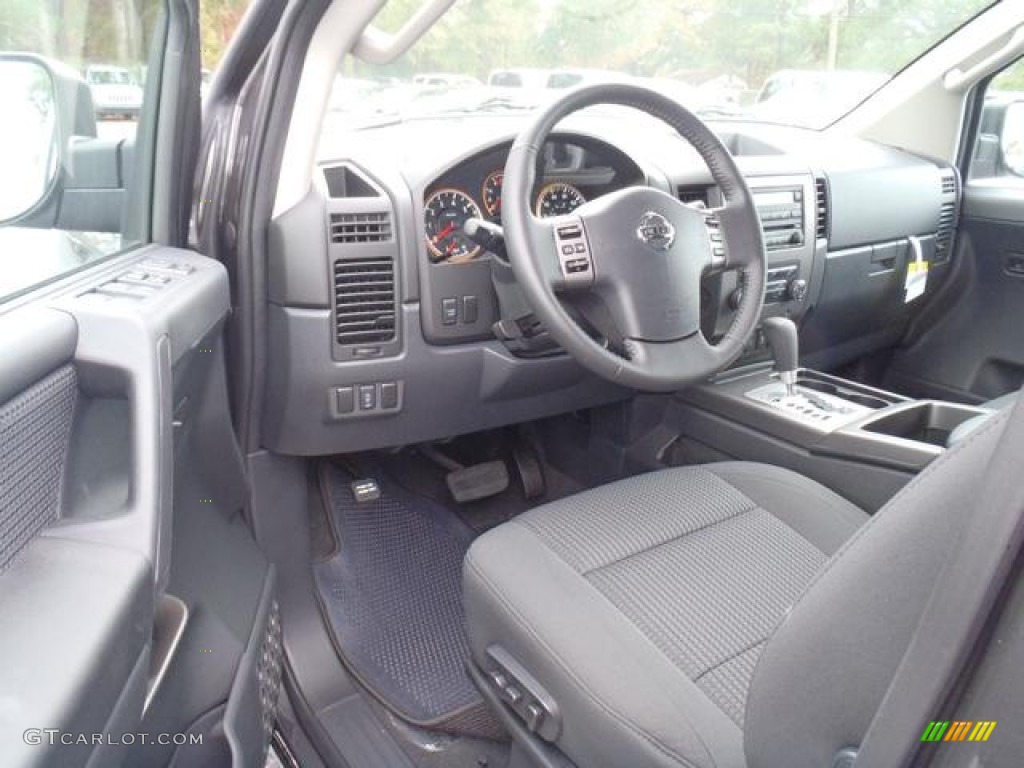 Charcoal Interior 2012 Nissan Titan SV Crew Cab Photo #57479365