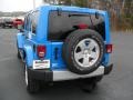 2012 Cosmos Blue Jeep Wrangler Unlimited Sahara 4x4  photo #3