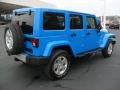 2012 Cosmos Blue Jeep Wrangler Unlimited Sahara 4x4  photo #4