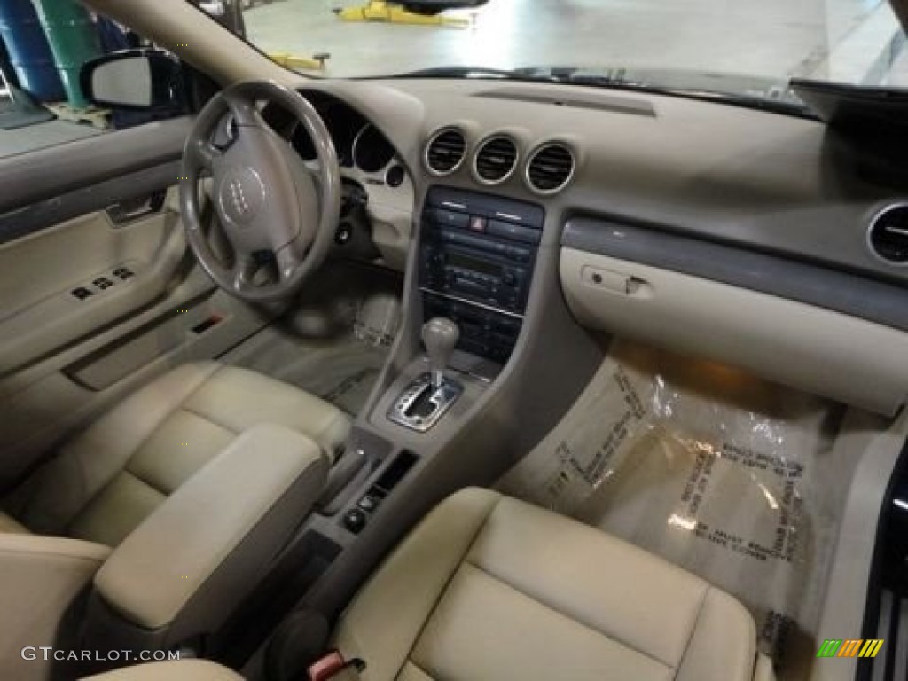 2005 Audi A4 3.0 quattro Cabriolet Beige Dashboard Photo #57480913