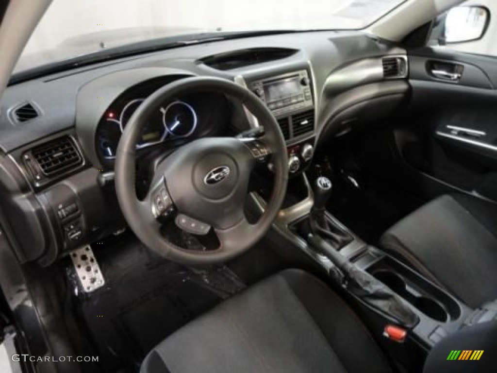 Carbon Black Interior 2011 Subaru Impreza Wrx Sedan Photo