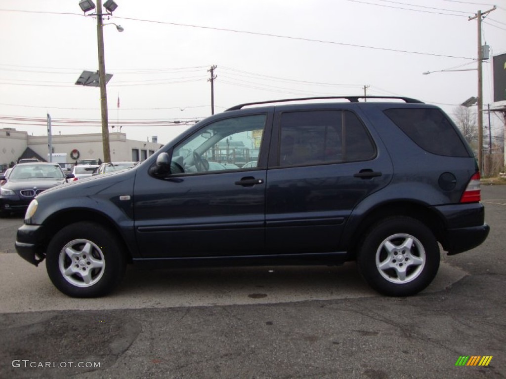 2000 ML 320 4Matic - Azure Blue Metallic / Ash photo #6