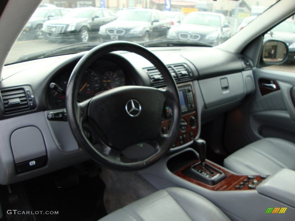 2000 ML 320 4Matic - Azure Blue Metallic / Ash photo #8