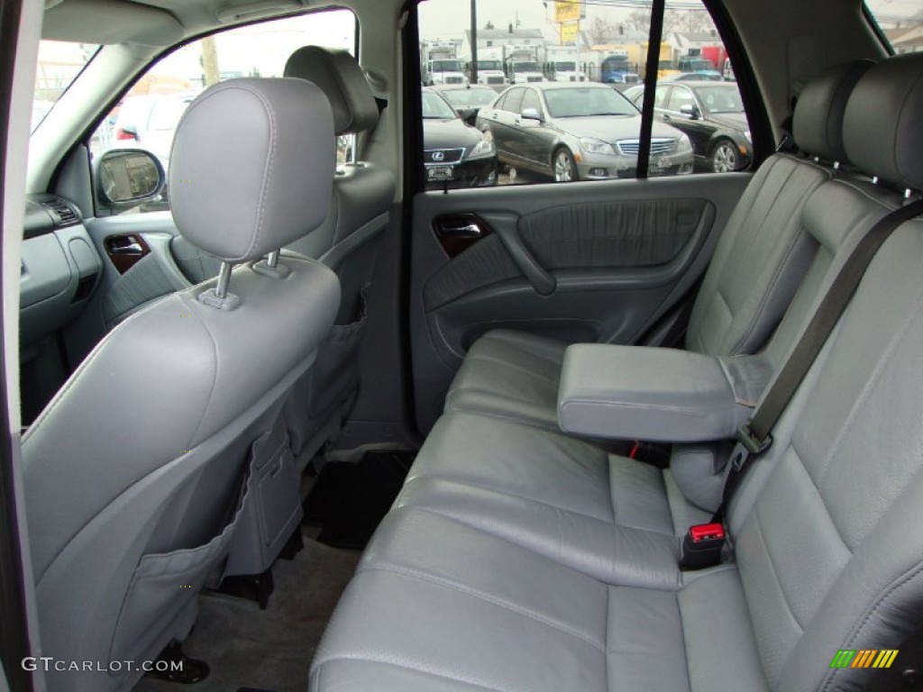 2000 ML 320 4Matic - Azure Blue Metallic / Ash photo #11