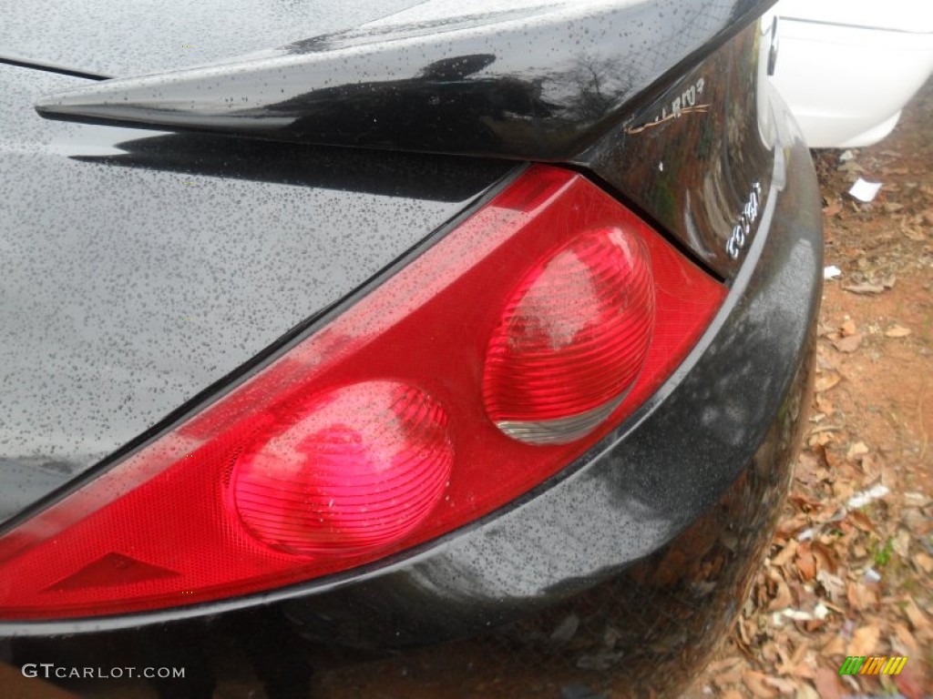 2002 Cougar V6 Coupe - Black / Midnight Black/Red photo #4