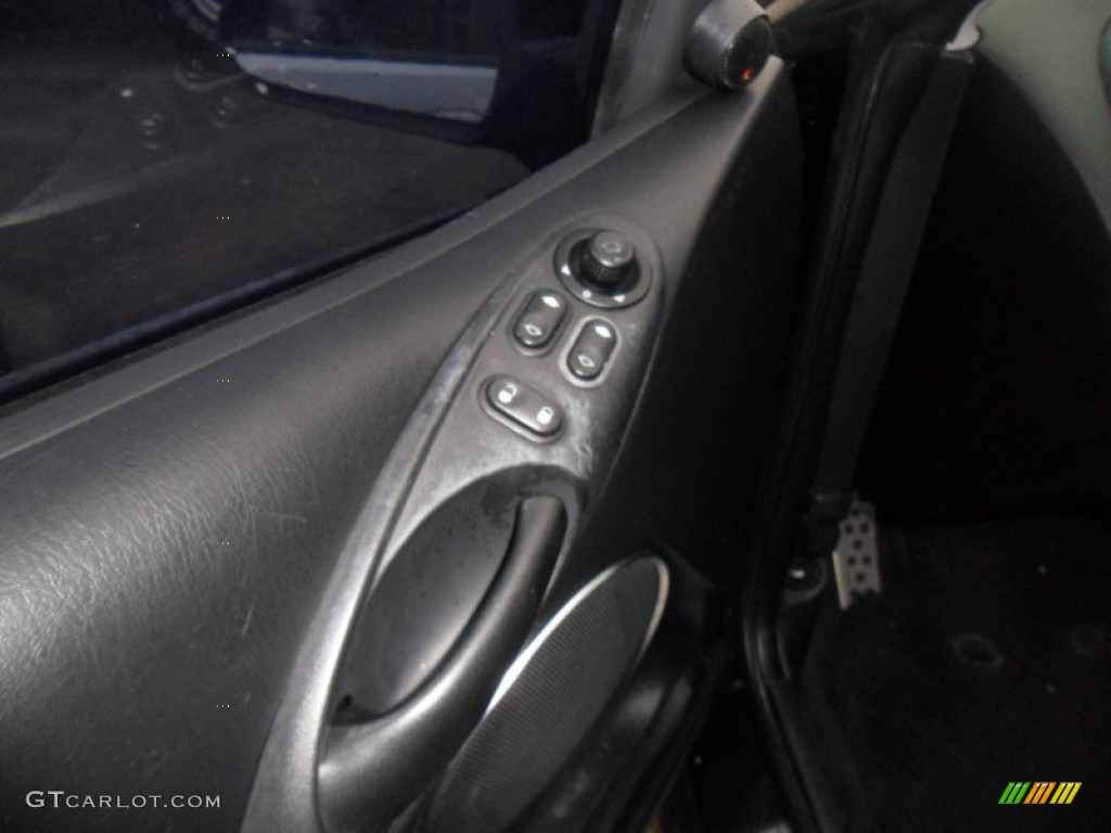 2002 Cougar V6 Coupe - Black / Midnight Black/Red photo #11
