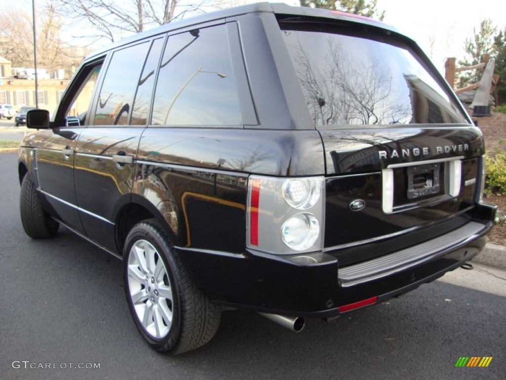 2007 Range Rover Supercharged - Java Black Pearl / Ivory/Black photo #7