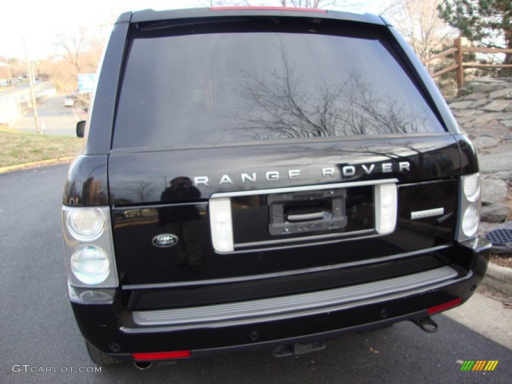 2007 Range Rover Supercharged - Java Black Pearl / Ivory/Black photo #8