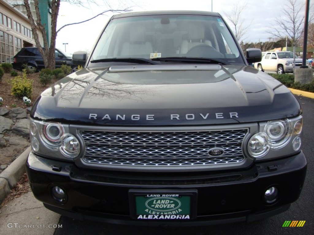 2007 Range Rover Supercharged - Java Black Pearl / Ivory/Black photo #14