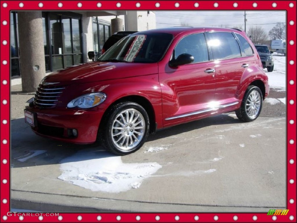 2008 PT Cruiser Limited Turbo - Inferno Red Crystal Pearl / Pastel Slate Gray photo #1
