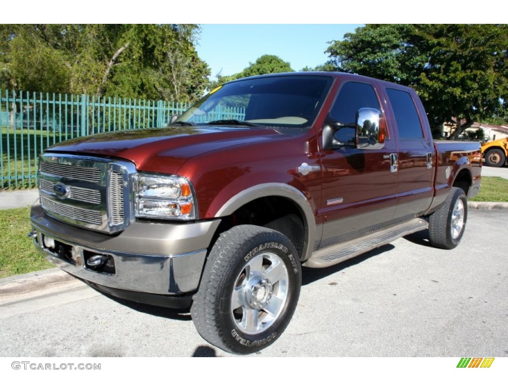 2006 F250 Super Duty King Ranch Crew Cab 4x4 - Dark Copper Metallic / Castano Brown Leather photo #1