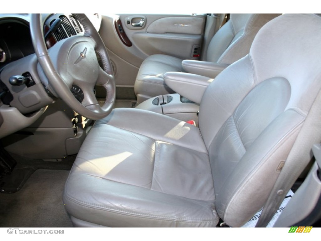 2001 Town & Country Limited AWD - Steel Blue Pearl / Taupe photo #37