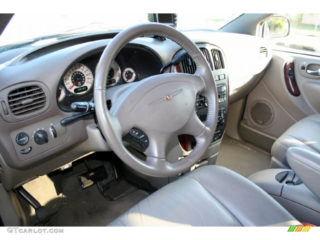 2001 Town & Country Limited AWD - Steel Blue Pearl / Taupe photo #58