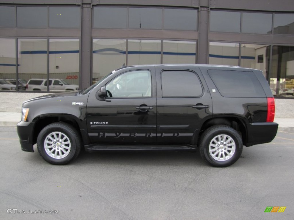 Black 2008 Chevrolet Tahoe Hybrid 4x4 Exterior Photo #57484324