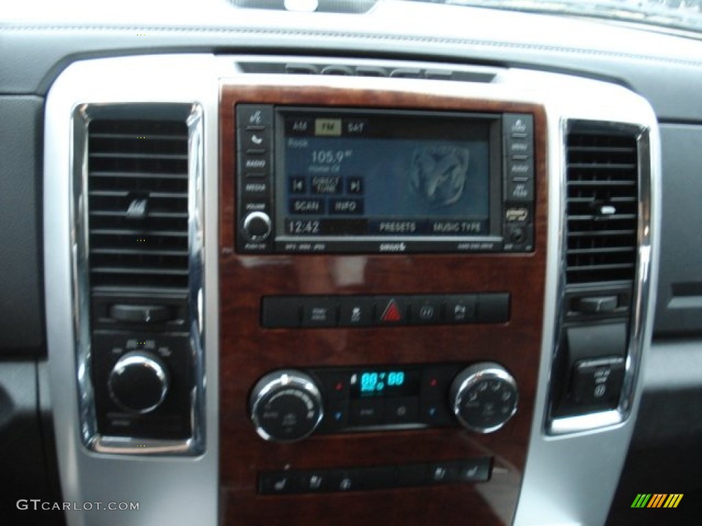 2010 Ram 1500 Laramie Crew Cab 4x4 - Brilliant Black Crystal Pearl / Dark Slate/Medium Graystone photo #12