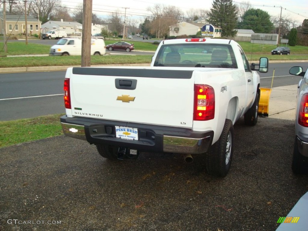 2012 Silverado 2500HD LS Regular Cab 4x4 Plow Truck - Summit White / Dark Titanium photo #2